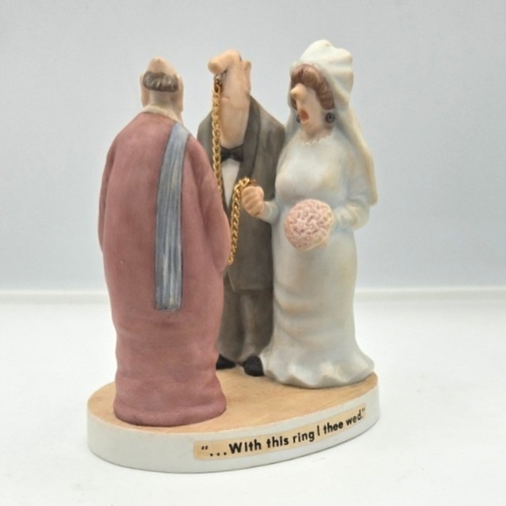 Vintage Comic Caricature Wedding Porcelain Figurine